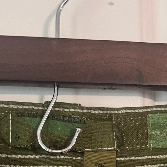 Anthropologie Pants The Wanderer Embroidered Eyelet Hem Size 25 Green Pockets - Picture 2 of 3